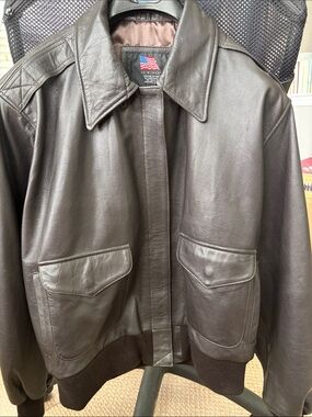 Leather Bomber/Motorcycle Jacket